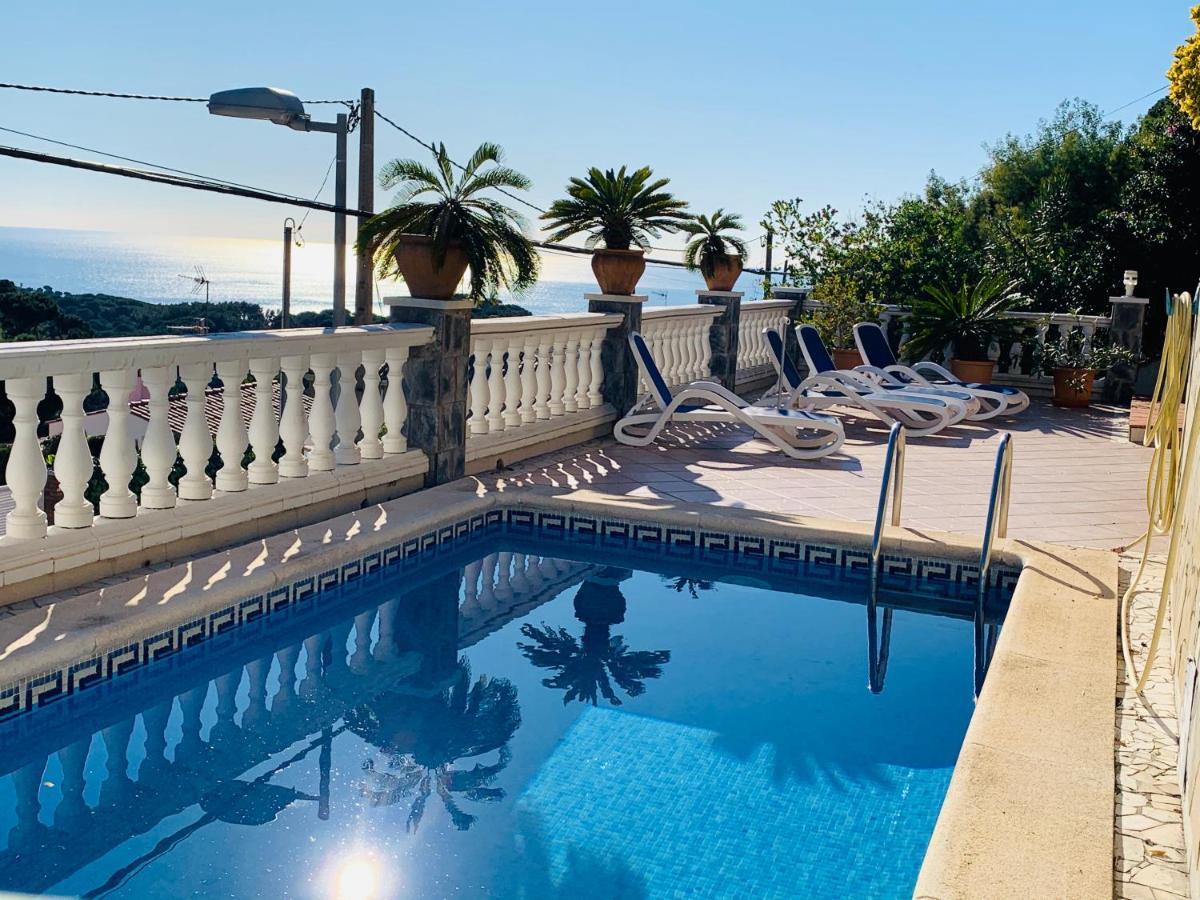 Mediterranean Villa Investingspain Sea View And Pool Lloret de Mar Eksteriør bilde